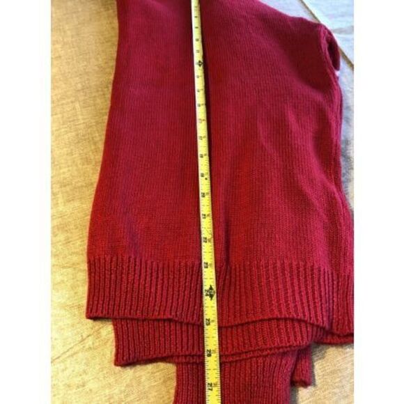 FOREVER 21 Red LESS IS MORE crew Neck Pull Over Sweater Size M - Picture 11 of 11